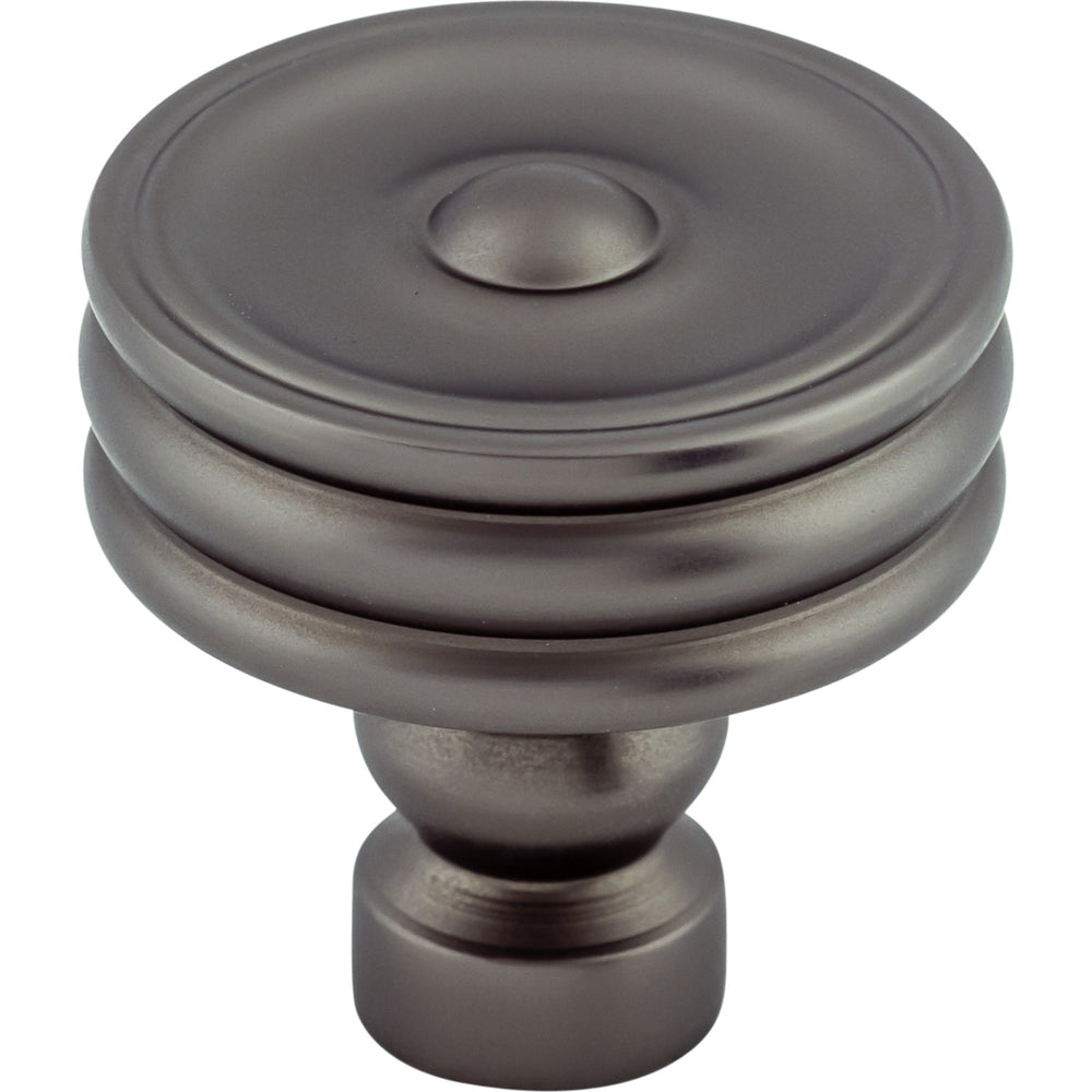 Top Knobs - Hardware - Brixton Ridged Knob - Brushed Satin Nickel - Union Lighting Luminaires Décor