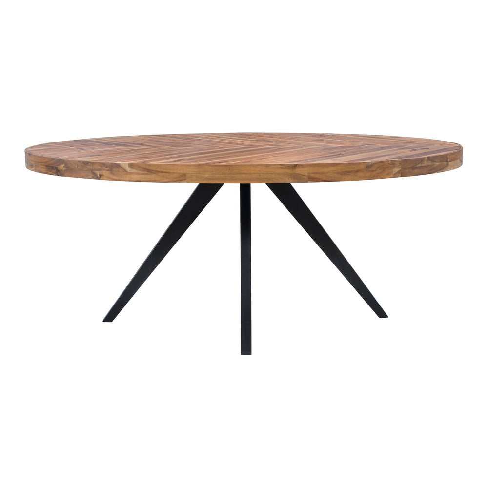 Parq Oval Dining Table Amber