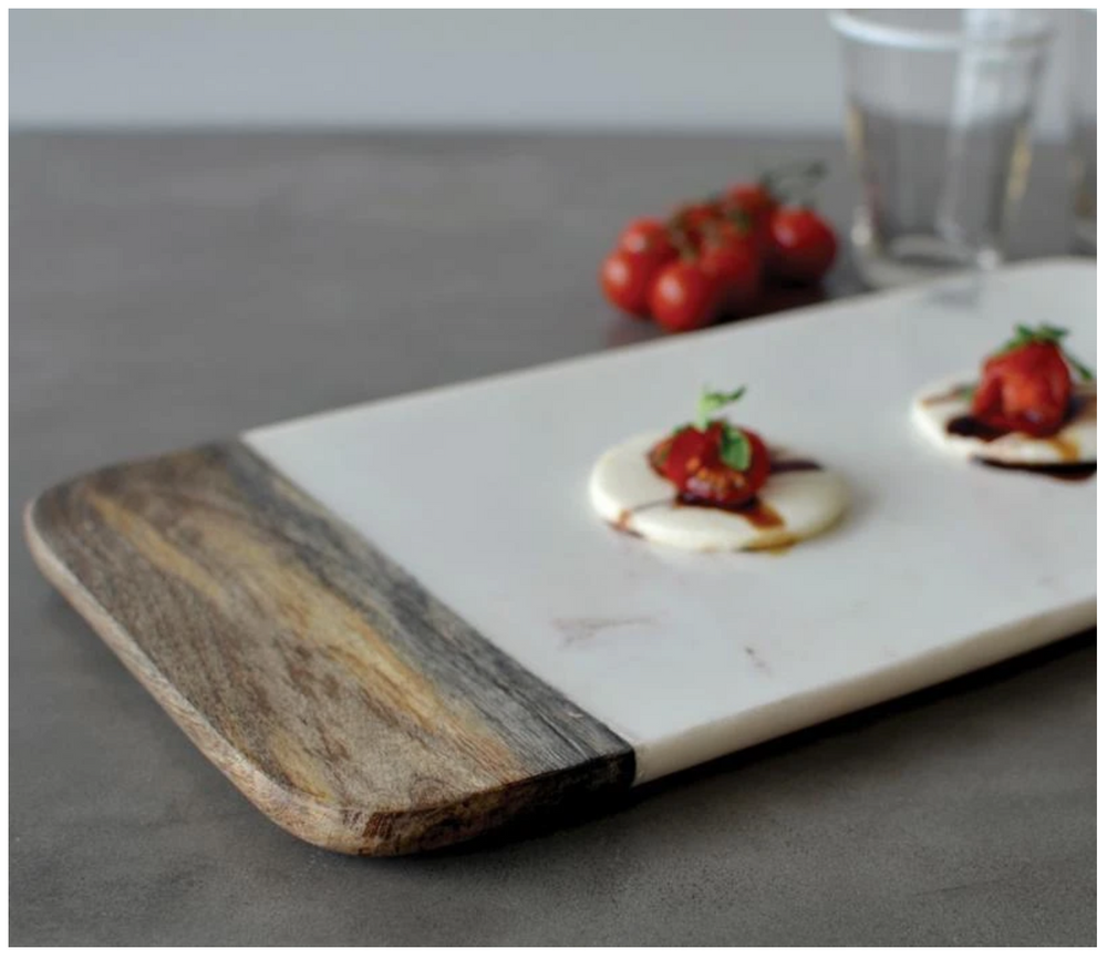 Marble & Wood Cheese Board