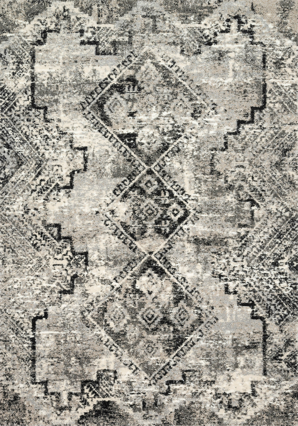 Loloi - Area Rug - Viera Grey/Black Rug - Union Lighting Luminaires Décor