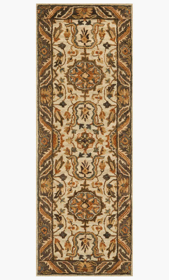 VK-02 Victoria Ivory / DK Taupe tapis
