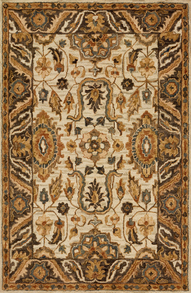 Loloi - Area Rug - Victoria Ivory/DkTaupe Rug - Union Lighting Luminaires Décor