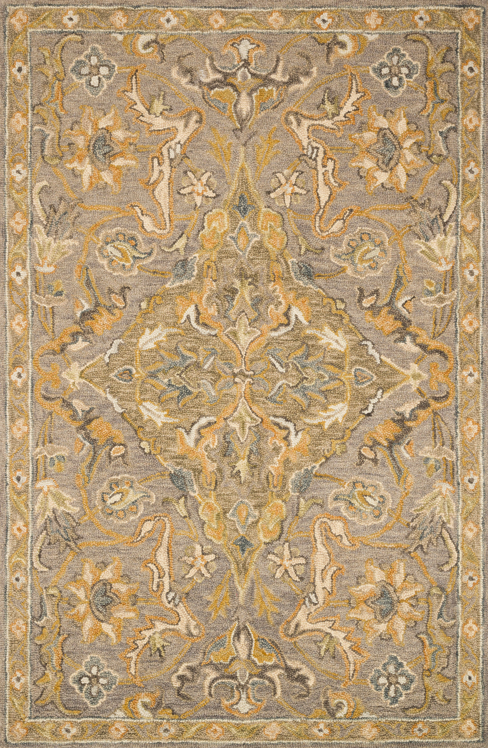 Loloi - Area Rug - Victoria Grey/Multi Rug - Union Lighting Luminaires Décor