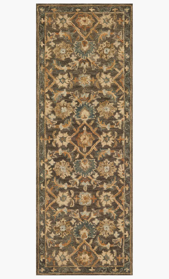 VK-08 Victoria DK Taupe / Multi Rug