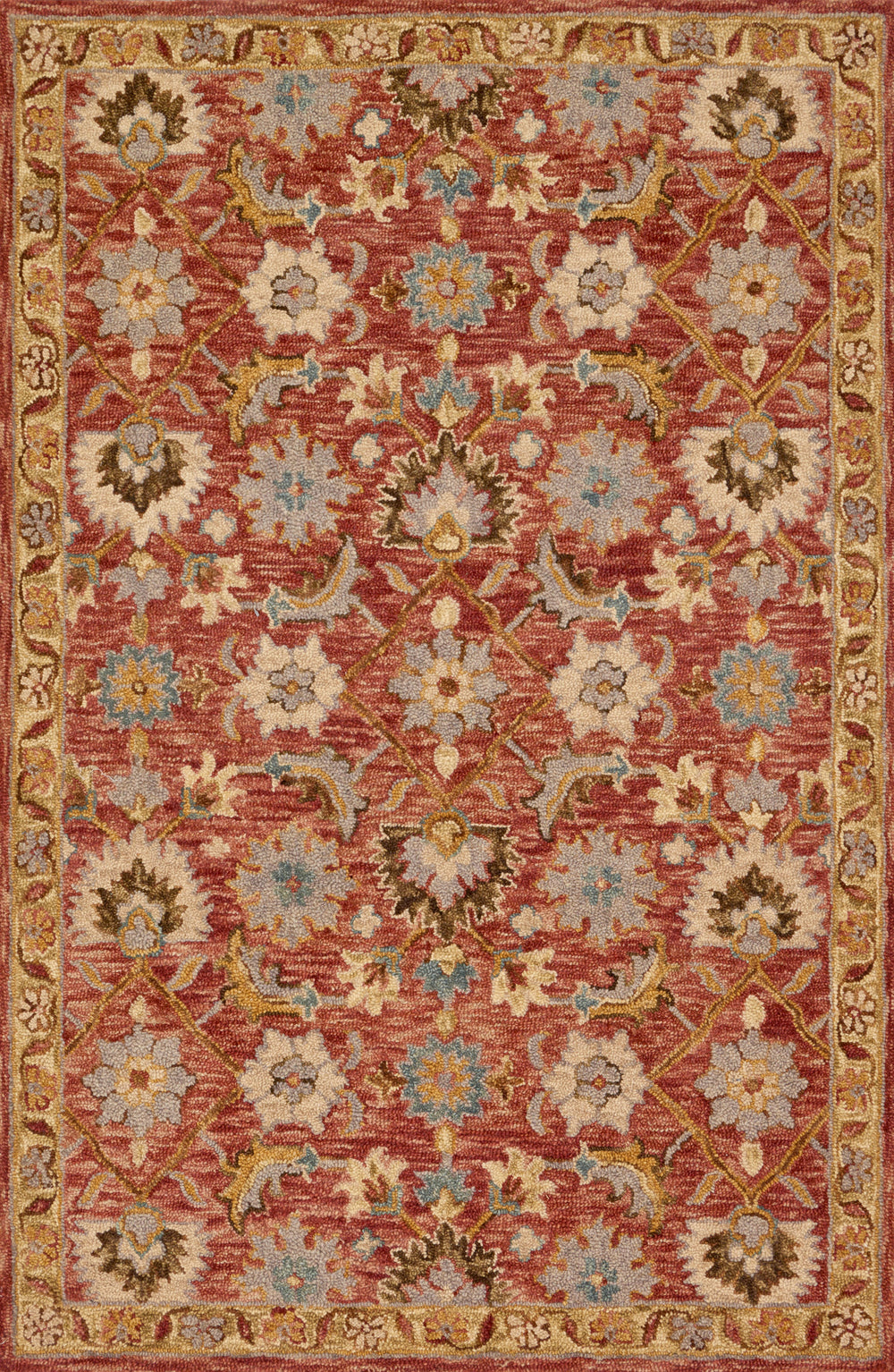Loloi - Area Rug - Victoria Terracotta/Gold Rug - Union Lighting Luminaires Décor