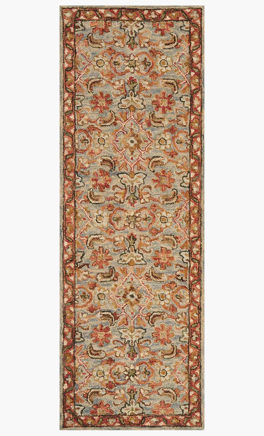 VK-10 Victoria Slate / Terracotta Rug