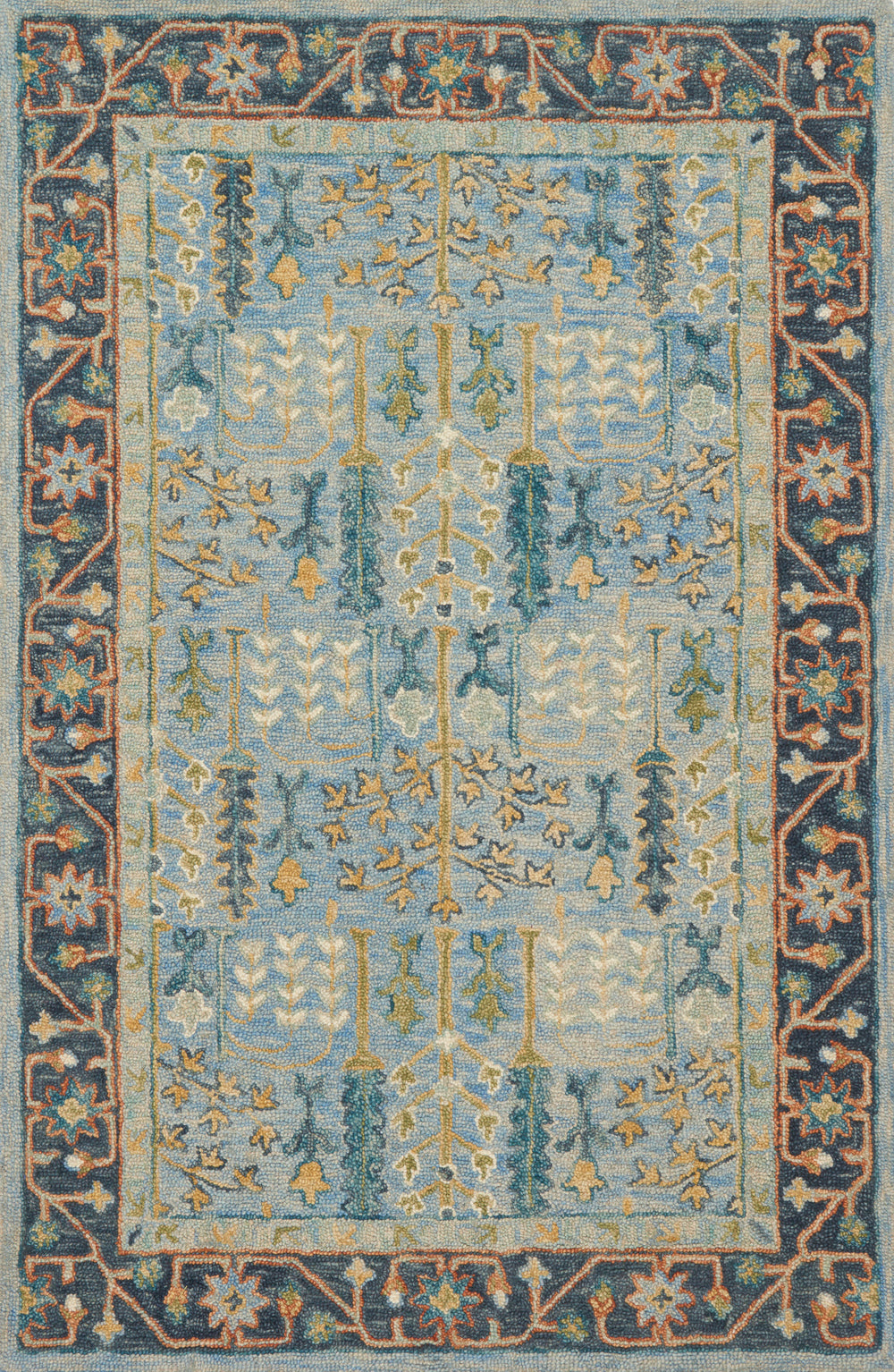 Loloi - Area Rug - Victoria LtBlue/DkBlue Rug - Union Lighting Luminaires Décor