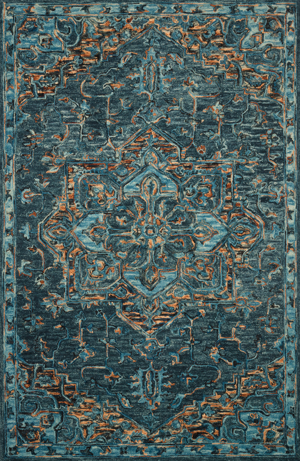 Loloi - Area Rug - Victoria Teal/Multi Rug - Union Lighting Luminaires Décor