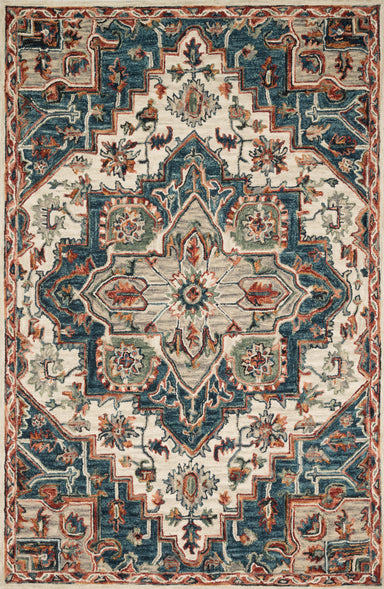 Loloi - Area Rug - Victoria Blue/Red Rug - Union Lighting Luminaires Décor