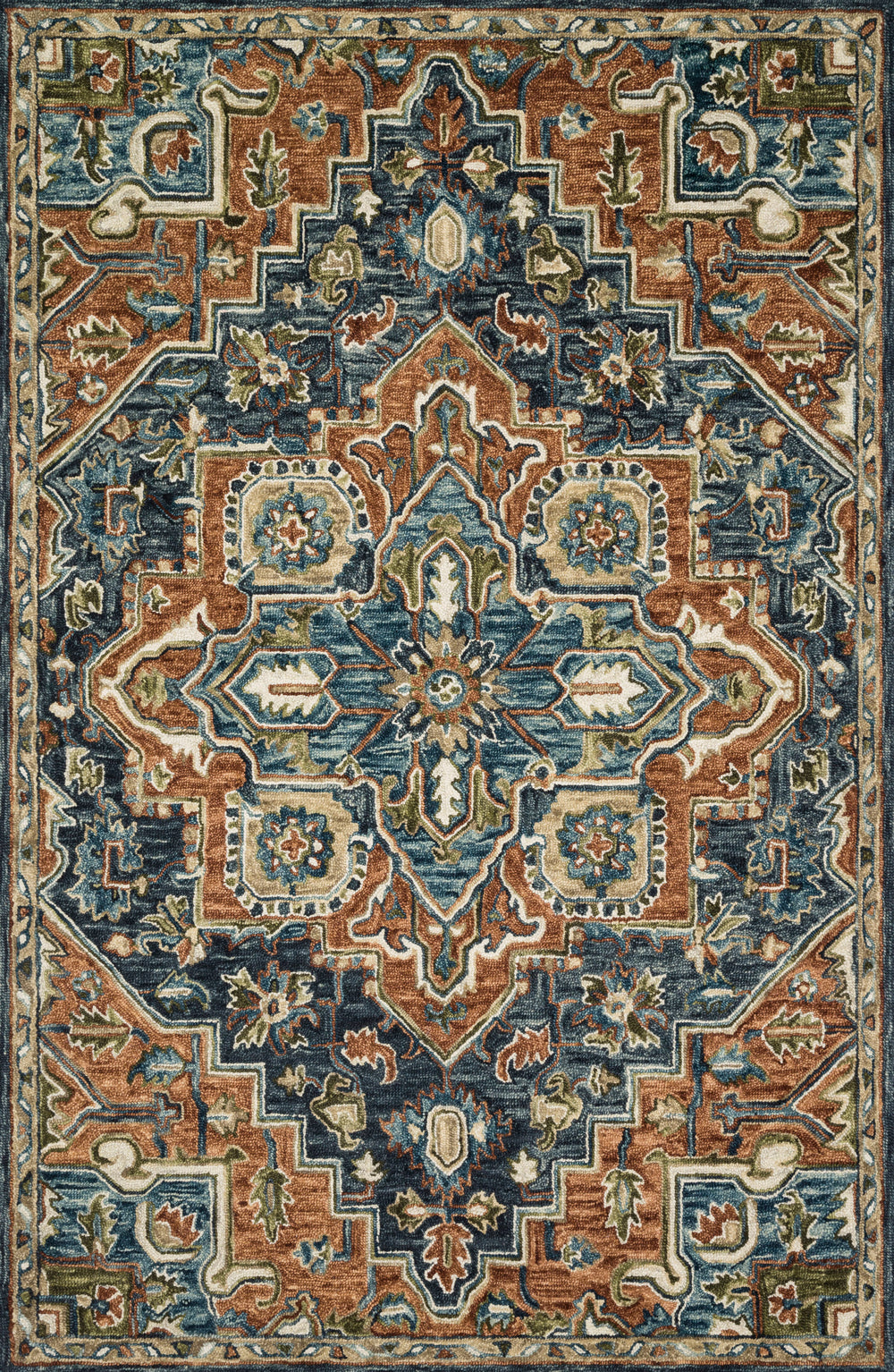 Loloi - Area Rug - Victoria Rust/Multi Rug - Union Lighting Luminaires Décor