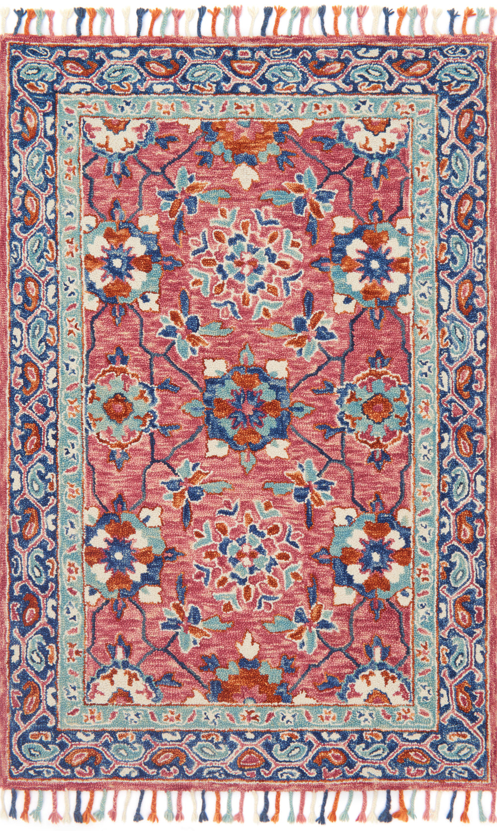Loloi - Area Rug - Zharah Rose/Denim Rug - Union Lighting Luminaires Décor