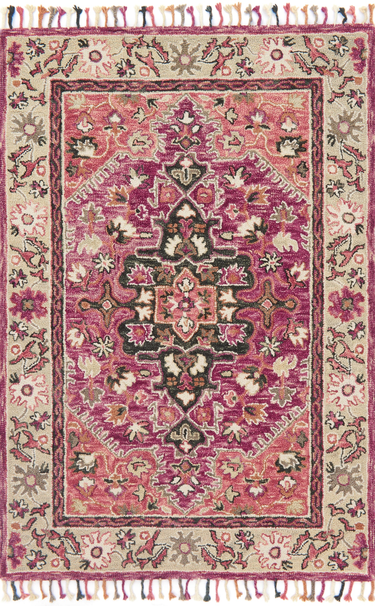 Loloi - Sample Rug - Zharah Raspberry/Taupe Rug — Union Lighting & Decor
