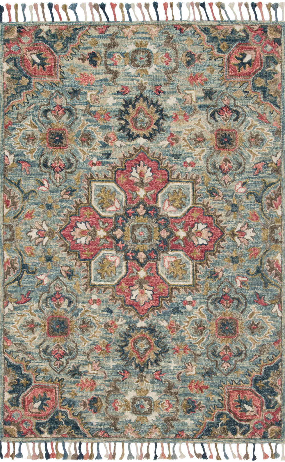 Loloi - Area Rug - Zharah LightBlue/Multi Rug - Union Lighting Luminaires Décor