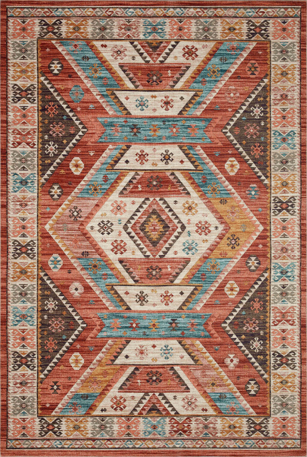 Loloi - Area Rug - Zion Red/Multi Rug - Union Lighting Luminaires Décor