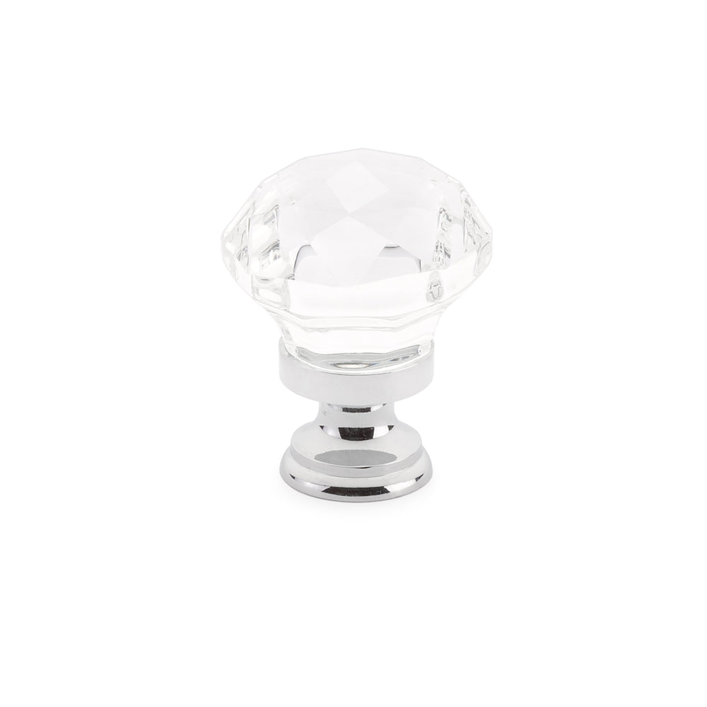 Emtek - Hardware - Diamond Crystal Knob - Matte Black - Union Lighting & Décor