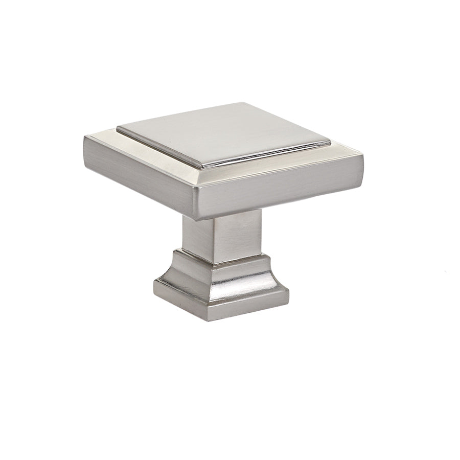 Emtek - Hardware - Geometric Square Knob - Polished Nickel - Union Lighting & Décor