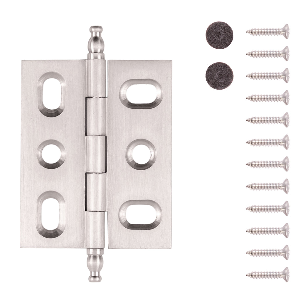 Hinge Solid Brass Surface Face Mount Mortise (2 Pack)